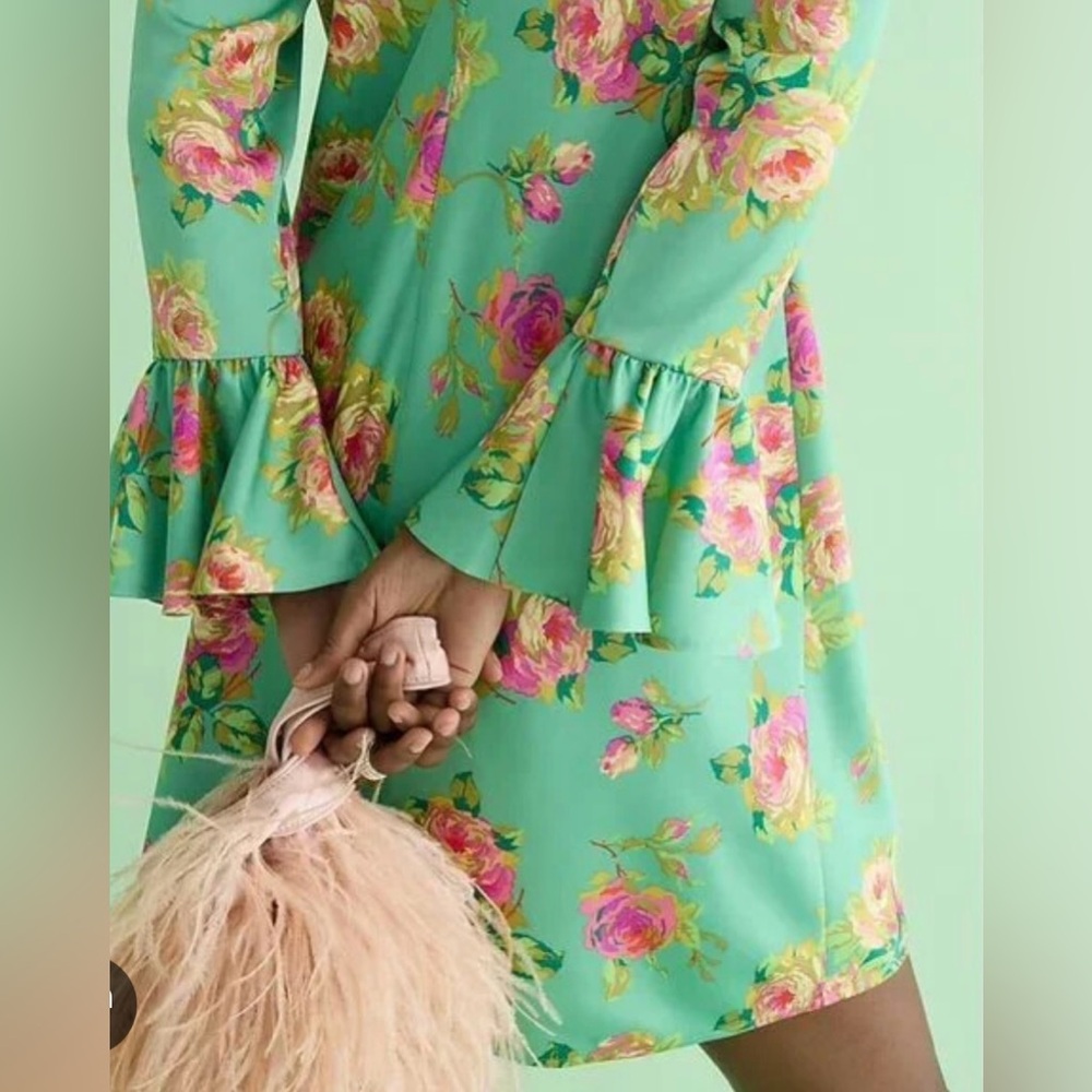 NWT JCrew Winter garden dress in lavish rose NWT size 10 - Picture 3 of 7